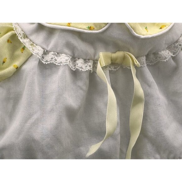 Cabbage Patch Kids Preemie Doll Coleco Yellow Tulips Bonnet Dress Bloomers READ - Picture 11 of 16